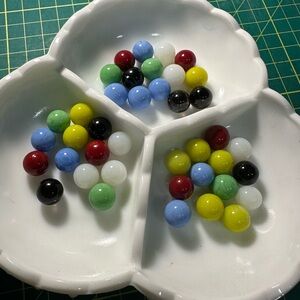 Multicolor Glass Marbles Set